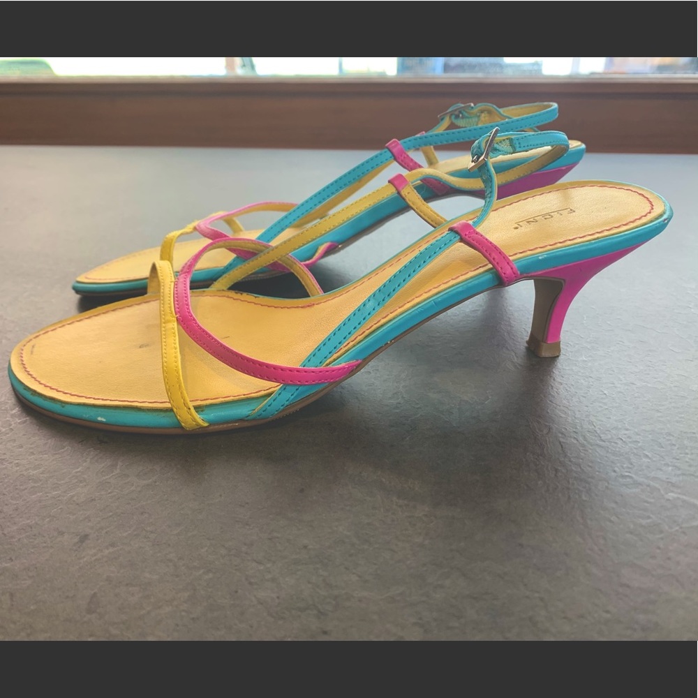 Vintage candy coloured Fioni kitten heel sandals